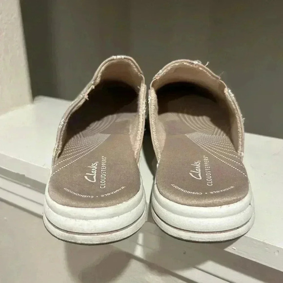 Clarks Breeze Shore Taupe Women's Size 11 M Slides Shoes Sandals 66481 Worn Once - Picture 6 of 10